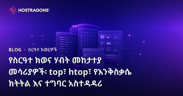 ኦፕሬቲንግ ሲስተም ሃብት እያለቀሰ የሚሰሩ መሳሪያዎች፡ top, htop, Activity Monitor እና Task Manager ዝርዝር ምሳሌ
