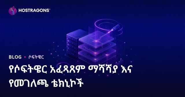 የሶፍትዌር መስክ ፍጥነት አዳሽነትና ፕሮፊሊንግ ቴክኒክዎች