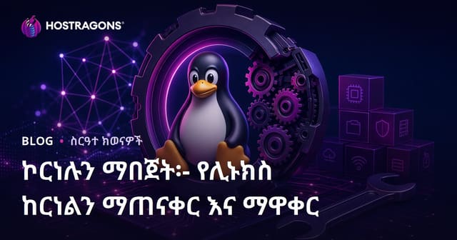 ኮርነሉን ማበጀት፡- የሊኑክስ ከርነልን ማጠናቀር እና ማዋቀር