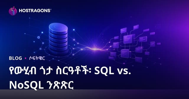 የውሂብ ጎታ ስርዓቶች፡ SQL vs. NoSQL ንጽጽር