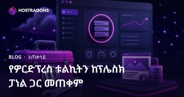 Plesk Panel እና WordPress Toolkit በአማርኛ Hosting የፈጣን አይነት የአሳታፊ መንገድ
