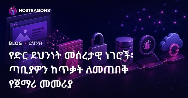 የድር ደህንነት መሰረታዊ ነገሮች፡ ጣቢያዎን ከጥቃት ለመጠበቅ የጀማሪ መመሪያ