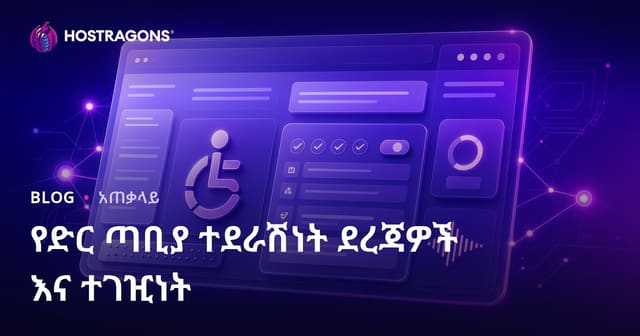 የድህረ ገፅ የዩነት እና የሚደረስ ማስተላለፊያ (Accessibility) መደብና የሚደረስ ድህረ ገፅ ማስፈንጠሪያ መስፈርቶች