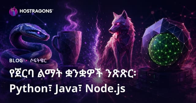 የጀርባ ልማት ቋንቋዎች ንጽጽር፡ Python፣ Java፣ Node.js