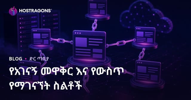 የድህረ ገፅ ሊንክ አካልና ውስጣዊ አገናኝ ስትራቴጂዎች በሰርቨር እና SEO