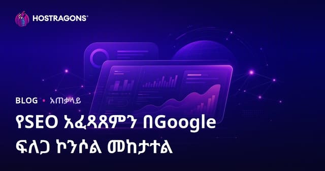 የSEO አፈጻጸምን በGoogle ፍለጋ ኮንሶል መከታተል