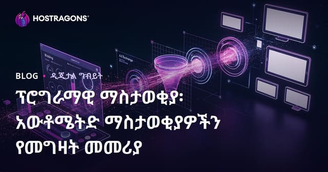 ፕሮግራማቲክ ማስታወቂያ: አውቶማቲክ ማስታወቂያ ግዢ መመሪያ