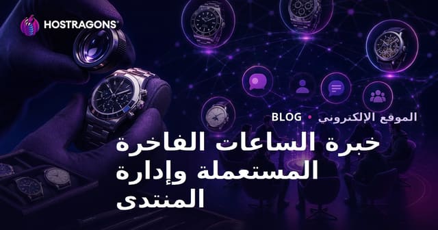 إدارة منتدى متخصص لعشاق الساعات الفاخرة المستعملة
