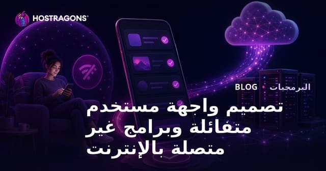 تصميم واجهة مستخدم متفائلة وبرامج غير متصلة بالإنترنت