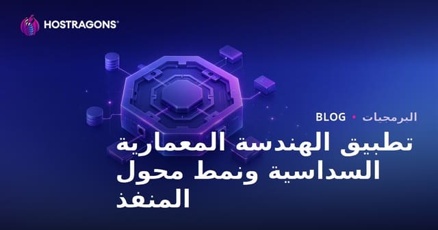 تطبيق الهندسة المعمارية السداسية ونمط محول المنفذ