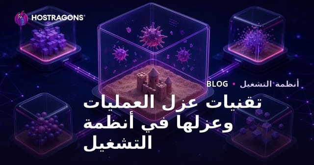تقنيات العزل البرمجي وعزل العمليات في أنظمة التشغيل الحديثة