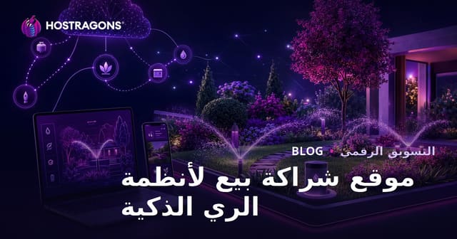 موقع شراكة لبيع أنظمة الري الذكي وأتمتة الحدائق