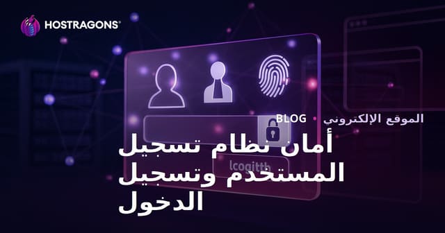 أمان نظام تسجيل المستخدم وتسجيل الدخول