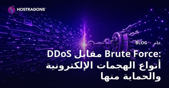 الهجمات السيبرانية: الفروقات بين DDoS وBrute Force