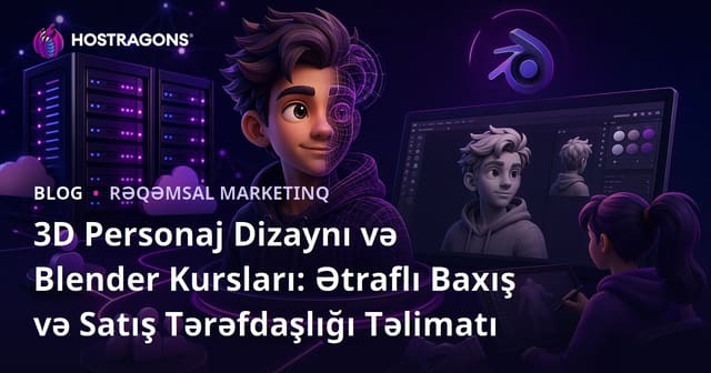 3D Personaj Dizaynı və Blender Kursları: Ətraflı Baxış və Satış Tərəfdaşlığı Təlimatı