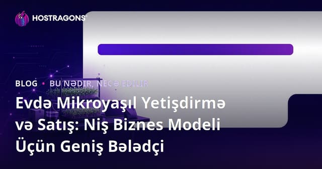 Evdə Mikroyaşıl Yetişdirmə və Satış: Niş Biznes Modeli Üçün Geniş Bələdçi