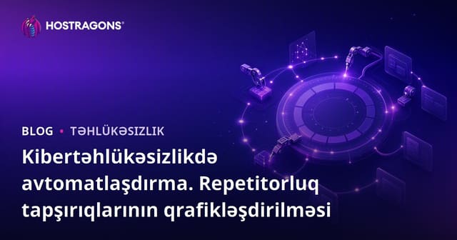 Kibertəhlükəsizlikdə avtomatlaşdırma. Repetitorluq tapşırıqlarının qrafikləşdirilməsi
