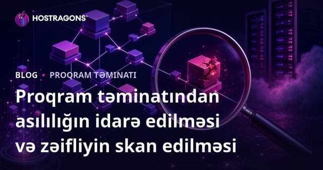 Proqram təminatından asılılığın idarə edilməsi və zəifliyin skan edilməsi