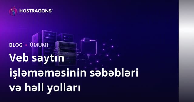 Veb saytın işləməməsinin səbəbləri və həll yolları