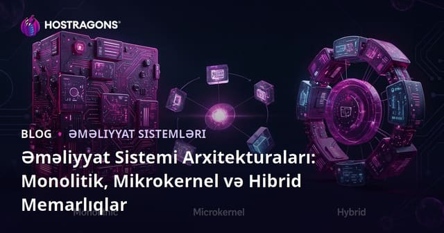 Əməliyyat Sistemi Arxitekturaları: Monolitik, Mikrokernel və Hibrid Memarlıqlar