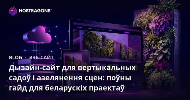 Дызайн-сайт для вертыкальных садоў і азелянення сцен: поўны гайд для беларускіх праектаў