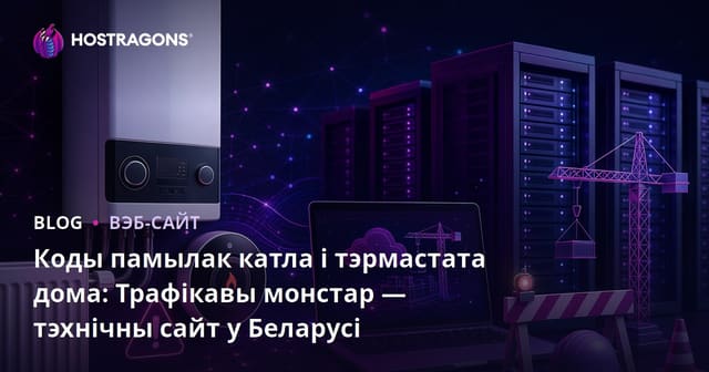 Коды памылак катла і тэрмастата дома: Трафікавы монстар — тэхнічны сайт у Беларусі
