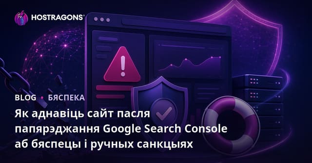 Як аднавіць сайт пасля папярэджання Google Search Console аб бяспецы і ручных санкцыях