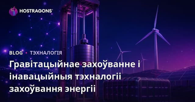 Гравітацыйнае захоўванне і інавацыйныя тэхналогіі захоўвання энергіі