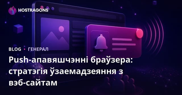 Push-апавяшчэнні браўзера: стратэгія ўзаемадзеяння з вэб-сайтам
