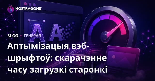 Аптымізацыя вэб-шрыфтоў: скарачэнне часу загрузкі старонкі