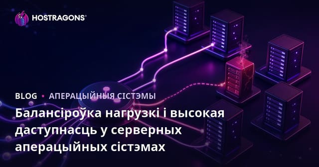 Балансіроўка нагрузкі і высокая даступнасць у серверных аперацыйных сістэмах