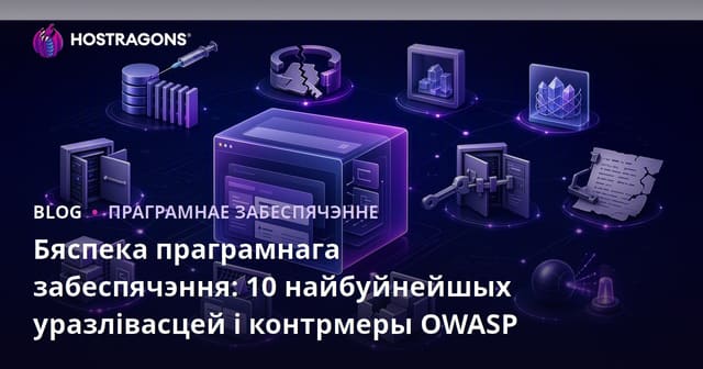 Бяспека праграмнага забеспячэння: 10 найбуйнейшых уразлівасцей і контрмеры OWASP