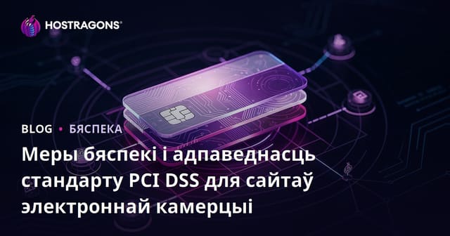 Заходы бяспекі для інтэрнэт-крамаў і адпаведнасць стандарту PCI DSS