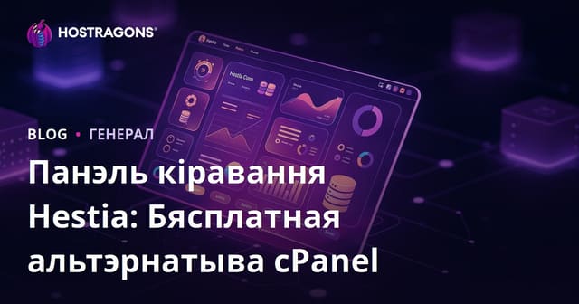 Панэль кіравання Hestia: Бясплатная альтэрнатыва cPanel