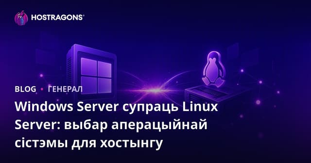 Windows Server супраць Linux Server: выбар аперацыйнай сістэмы для хостынгу