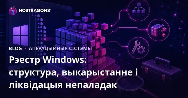 Рэестр Windows: структура, выкарыстанне і ліквідацыя непаладак