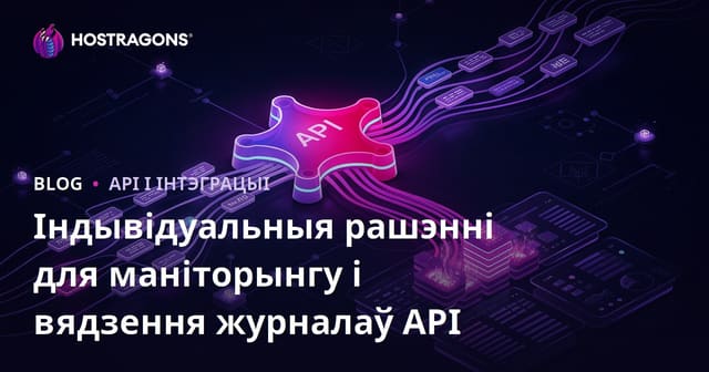 Індывідуальныя рашэнні для маніторынгу і вядзення журналаў API