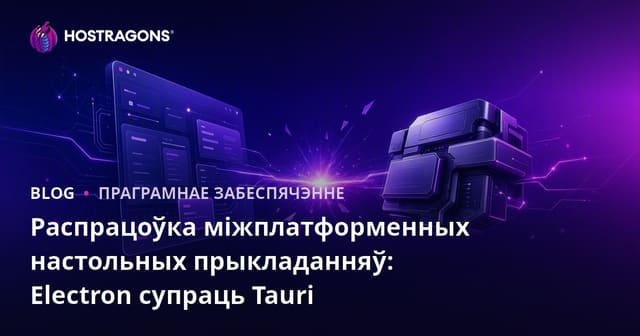 Распрацоўка міжплатформенных настольных прыкладанняў: Electron супраць Tauri