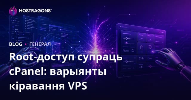 Root-доступ супраць cPanel: варыянты кіравання VPS