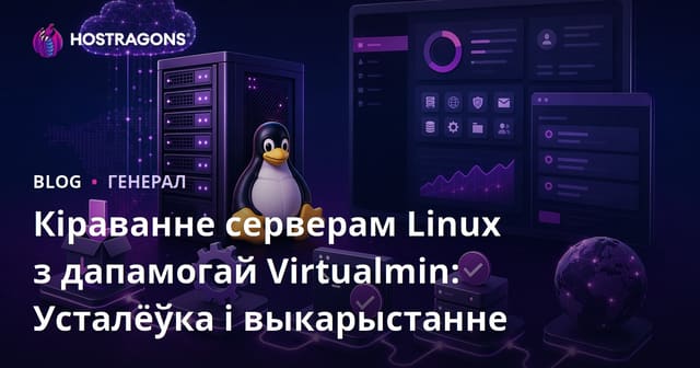 Кіраванне серверам Linux з дапамогай Virtualmin: Усталёўка і выкарыстанне