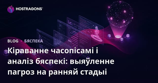 Кіраванне часопісамі і аналіз бяспекі: выяўленне пагроз на ранняй стадыі