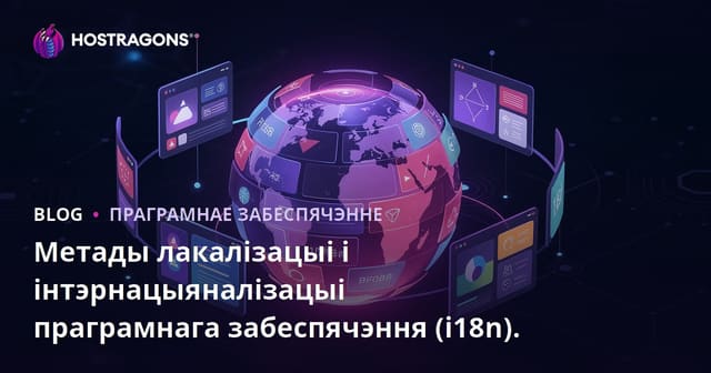 Метады лакалізацыі і інтэрнацыяналізацыі праграмнага забеспячэння (i18n).