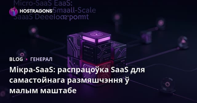 Micro-SaaS: Самастойная Хостынг Пашырэнне Невялікіх SaaS