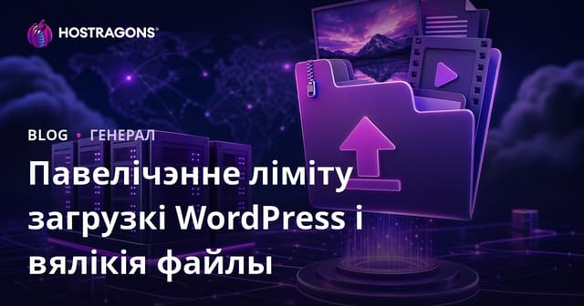 Павелічэнне ліміту загрузкі WordPress і вялікія файлы