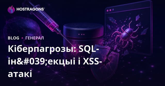 Ключавыя пагрозы для веб-сайта: SQL Injection і XSS-атакі ў сферы кібербяспекі