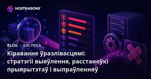 Кіраванне ўразлівасцямі: стратэгіі выяўлення, расстаноўкі прыярытэтаў і выпраўленняў