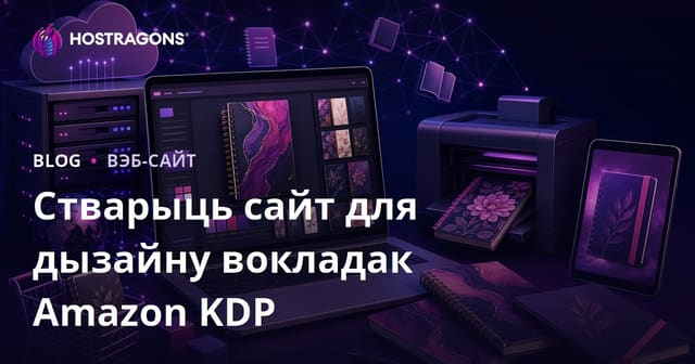 Як стварыць сайт для дызайну вокладак нататнікаў і планераў пад Amazon KDP (Kindle Direct Publishing)
