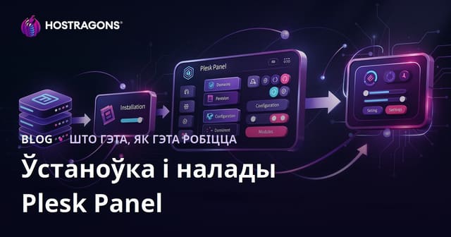 Устаноўка і Налады Plesk Панэлі