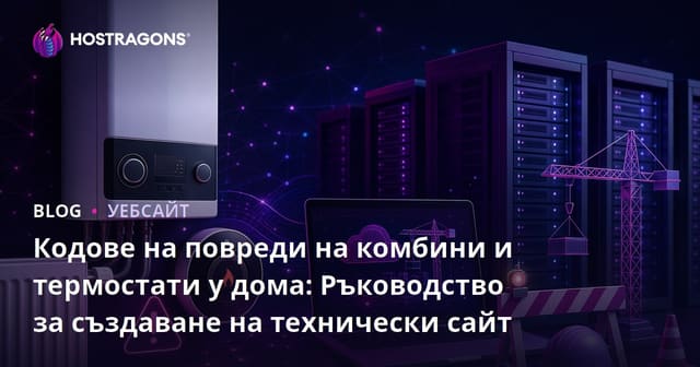 Кодове на повреди на комбини и термостати у дома: Ръководство за създаване на технически сайт