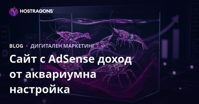Настройка на аквариум и създаване на сайт с високи приходи от AdSense за редки видове скариди